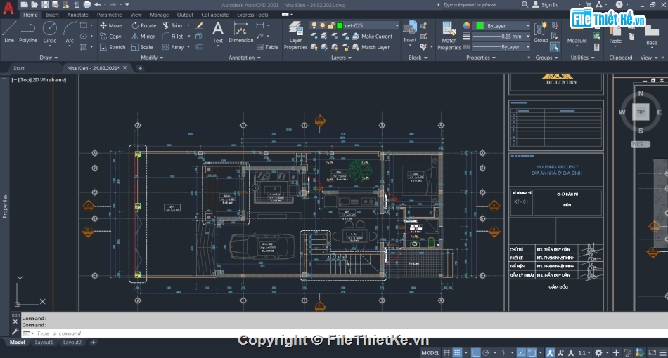 kiến trúc nhà ở gia đình,Nhà phố 2 tầng kiểu Nhật,nhà phố 2 tầng,Autocad nhà phố 2 tầng,Nhà phố 2 tầng 7.7x13.7m,hồ sơ autocad nhà phố